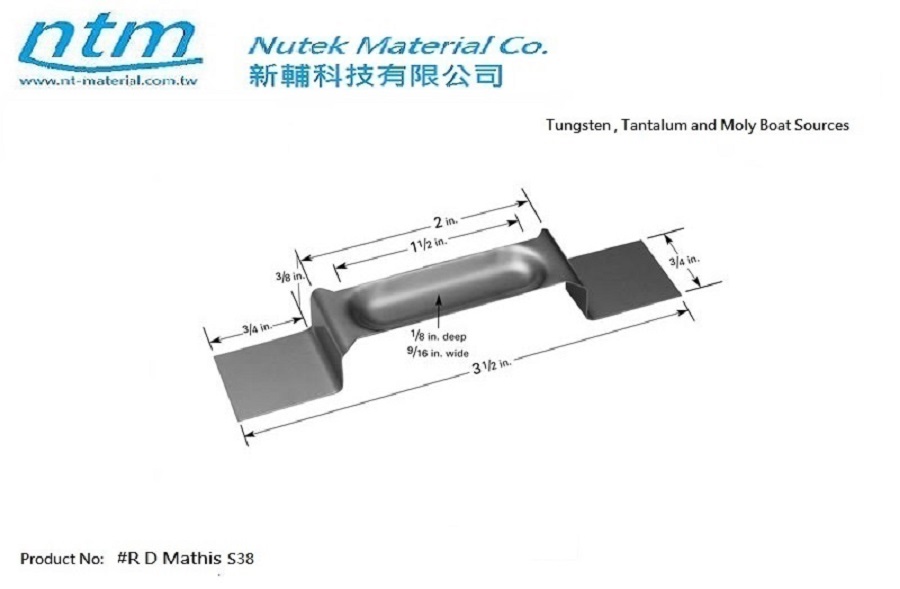 Tungsten , Tantalum and Moly Boat Sources-S38